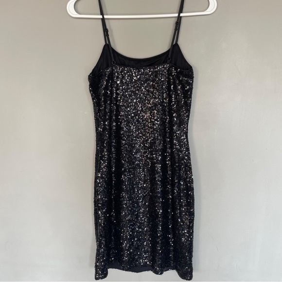 Soprano black sequin mini dress size small - Picture 4 of 8